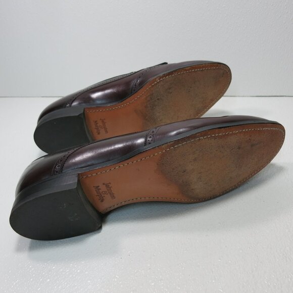 Johnston & Murphy Heritage Kiltie Tassel Brogue Leather Dress Loafers Sz 13 D/B - Picture 3 of 7
